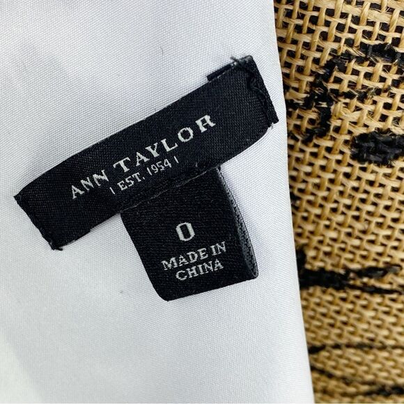 Ann Taylor Ombre Ikat Tribal Print Fit Flare Dress Pink Purple 0 Sleeveless - Picture 11 of 14